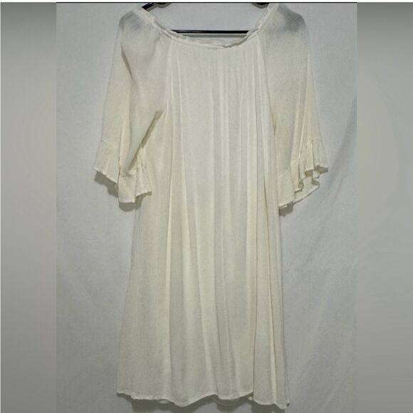 Cream Naïf Knee length dress Size L - Picture 5 of 8